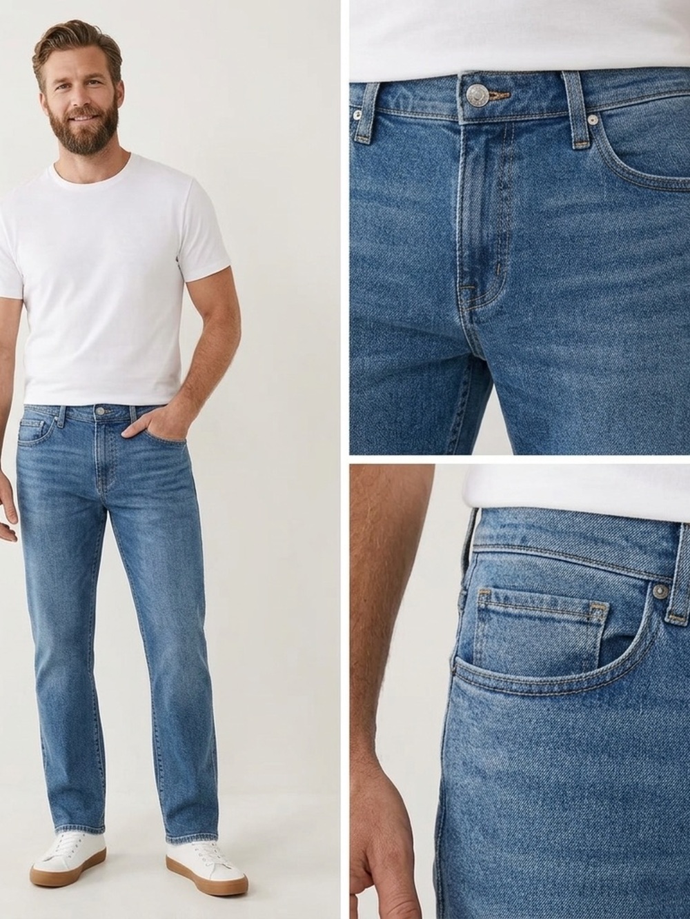 True Religion Men's Light Blue Relaxed Skinny Jeans